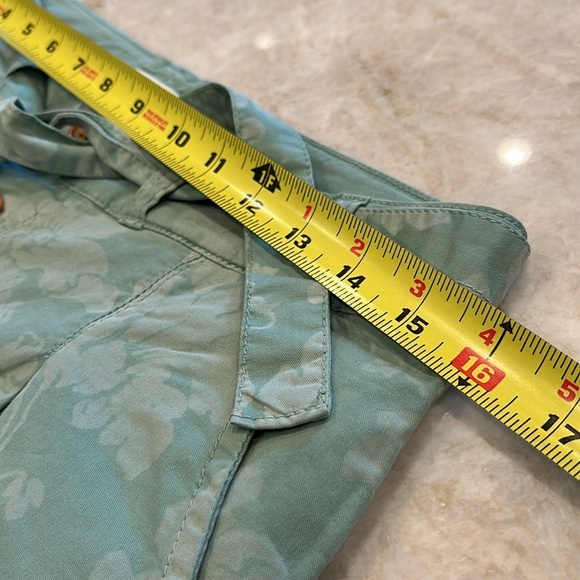 NEW Sundance | Bastille Easy Floral Pants | Green | Paper Bag Waist | Size 4 - Picture 10 of 13